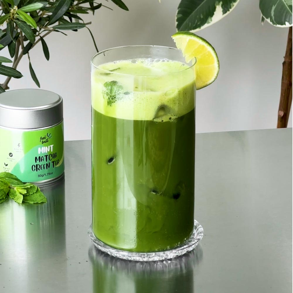 Gaivinantis Matcha limonadas su mėtomis – receptas