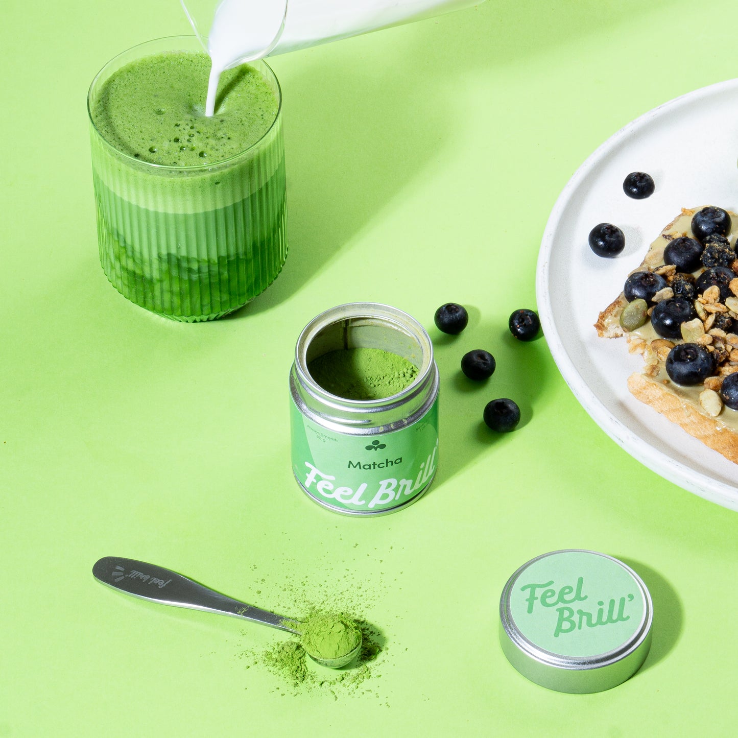 A teaspoon of matcha