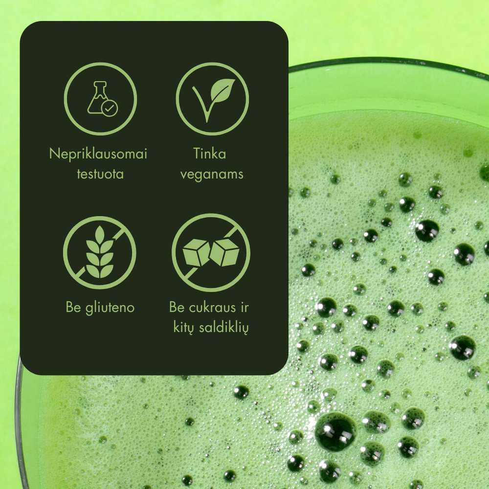 Matcha tea with vanilla