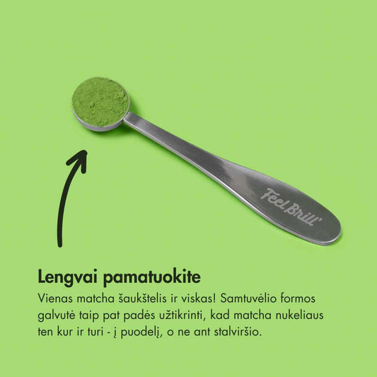 A teaspoon of matcha