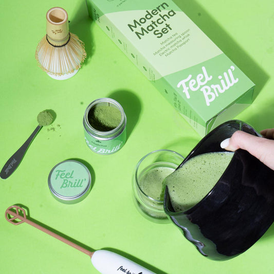 Modern matcha tea set