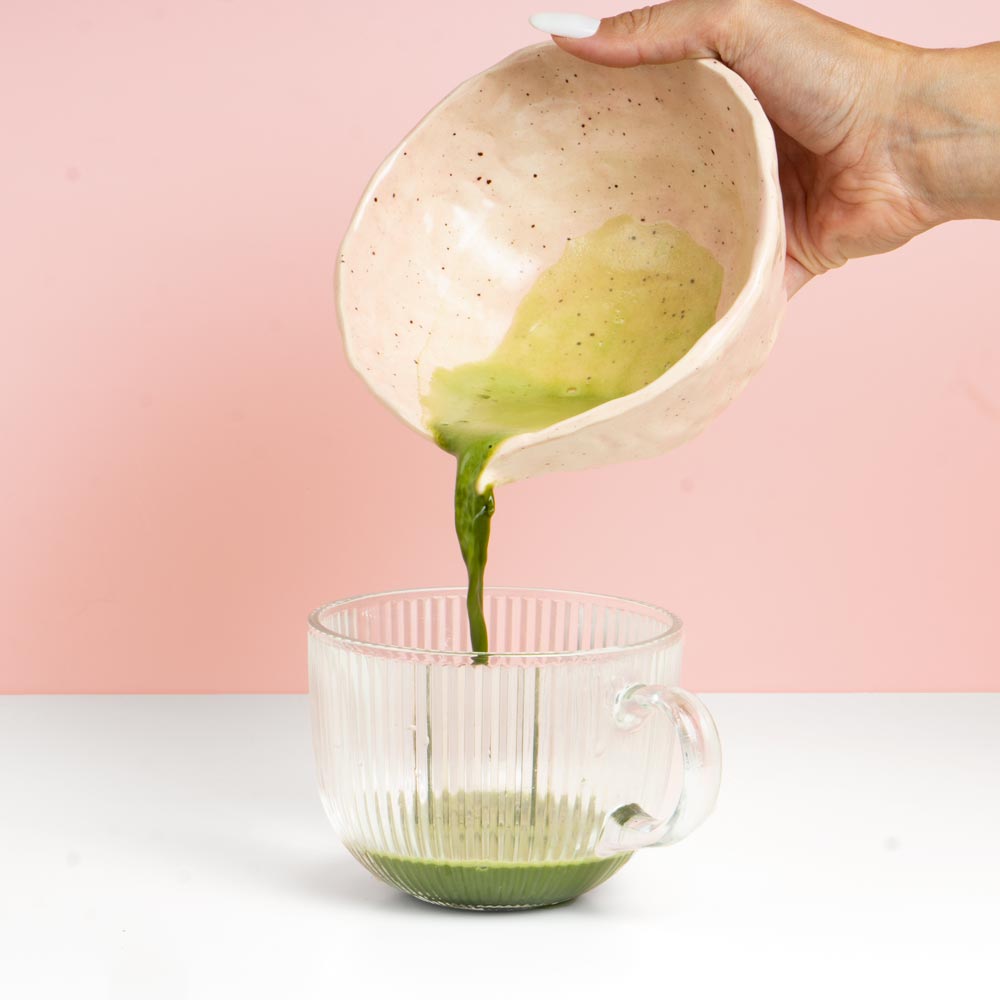 Käsitsi valmistatud matcha kauss - roosa