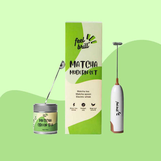 Modern matcha tea set